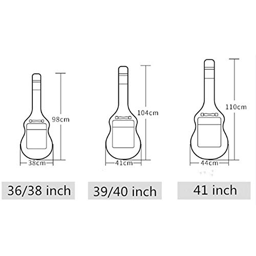 Heqianqian Housse de Guitare 41 Pouces 40 Pouces 38 Pouces Ensemble d’instruments Sac de Guitare Folk Backpack Plus… - Les Beatles, Paul McCartney, John Lennon, RIngo Starr, George Harrison Heqianqian Housse de Guitare 41 Pouces 40 Pouces 38 Pouces Ensemble d'instruments Sac de Guitare Folk Backpack Plus… – Image 7