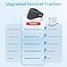 MUSE RELAX Cervical Traction Device for Neck Pain Relief, Neck Stretcher with Stepless Height Adjustment and Electric Air Pressure, Built-in Heating Neck Brace Portable for Home/Office/Travel
