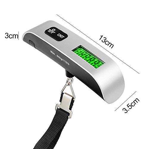Preisvergleich Produktbild Digitale Taschenwaage Waage Koffer Lcd Gepäckwaage Hänge Digitalwaage Handheld Durable Travel Zubehör 50Kg Home Kitchen