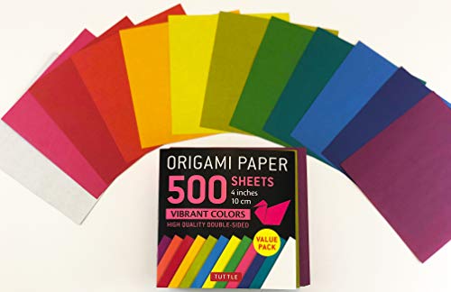 Origami Paper 500 Sheets Vibrant Colors 4