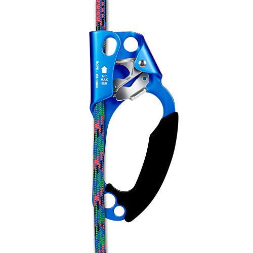 CroSight Hand Ascender Rock Climbing Tree Arborist Rappelling Gear Equipment for 8-13MM Rope 5KN Load CE Certified (Right Hand)