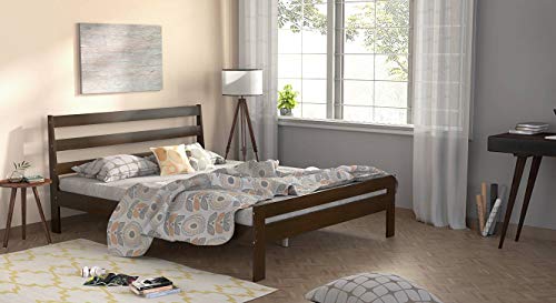 Image of Urban Ladder Osaka Bed (Bed Size : Queen, Finish : Dark Walnut)