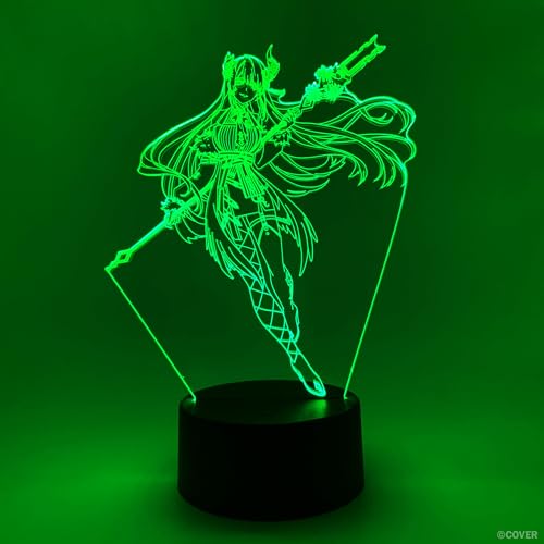 Veilleuse LED RVB 16 couleurs Hololive Nerissa Ravencroft avec socle tactile et télécommande - 4