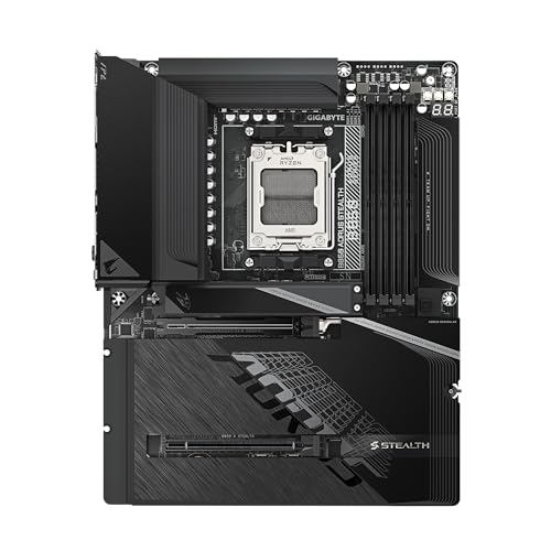 Image of GIGABYTE B850 AORUS Stealth AM5 Socket DDR5 ATX Gaming Motherboard PCIe 5.0 Wi-Fi 7 5GbE LAN 4x M.2 Gen5 /Gen4 X3D Turbo DDR5-8200(OC) Ultimate DIY Features