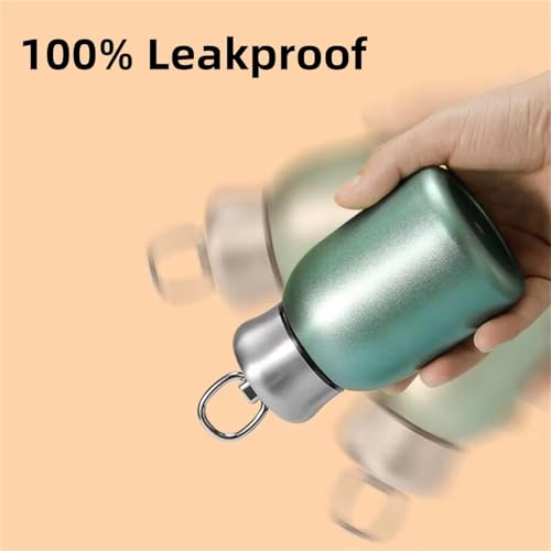 Image of Mini Shiny Stainless Steel Water Bottle 300ML | Leakproof Full Color Bottle for Kids & Adult | Portable Milk Tea Coffee Holder |Travel Wide Mouth Container| Water Can for School- Pack Of 1