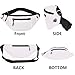 Crossbody Fanny Pack for Men Women, Fashion Waist Bag Pack with Adjustable Strap for Outdoors, Casual Belt Bag for Travel Walking Running(White)