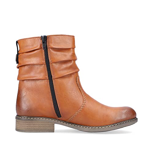 Rieker Damen Ankle Boots Z4180, Frauen Stiefeletten,Winterstiefeletten,Stiefel,Bootee,Booties,halbstiefel,Kurzstiefel,braun (22),41 EU / 7.5 UK