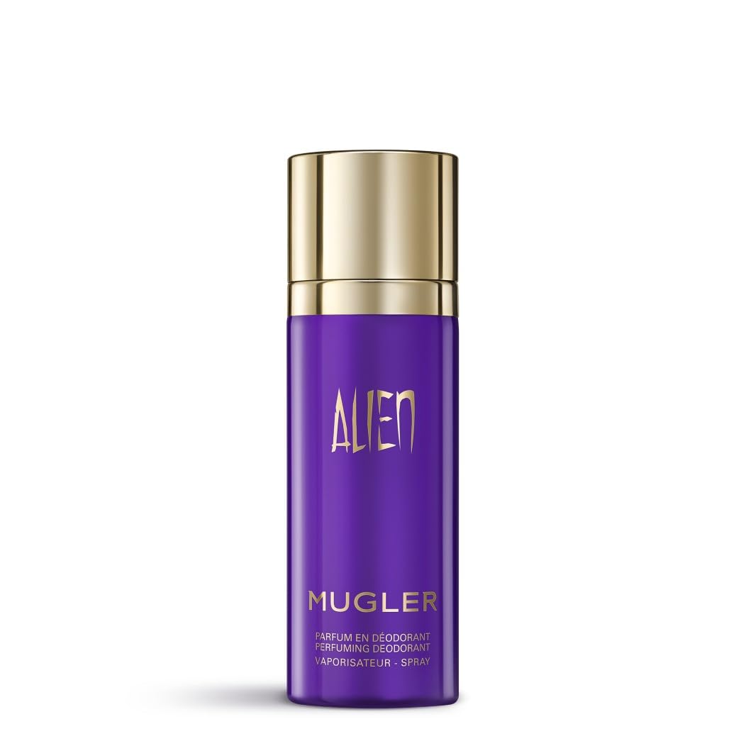 Mugler Alien Radiant Deodorant Spray, Ambery Woody Floral Scent