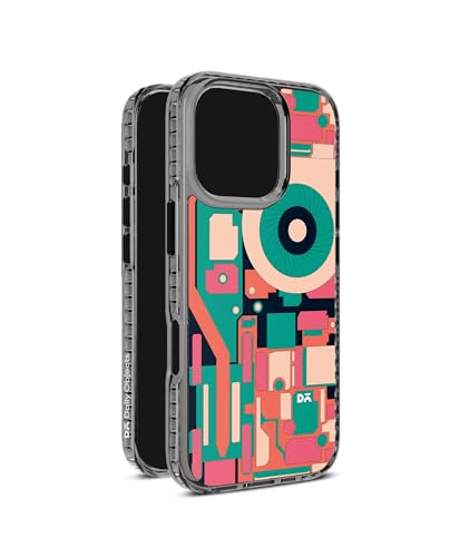 Image of DailyObjects Case for iPhone 16 Pro Compatible with Mag-Safe Wireless Charging, Stride 2.0 Fan-tilator Slim Shockproof Back Cover with Inner Magnetic Ring