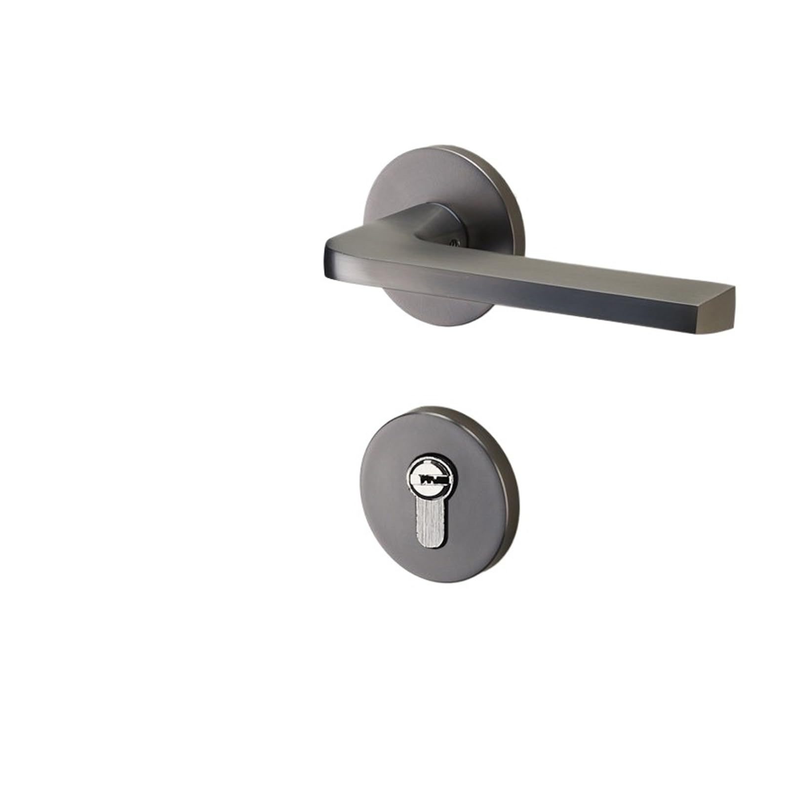 Szary chiński styl magnetyczny cichy zamek do drzwi sypialnia uchwyt | Sypialnia chiński styl magnetyczny cichy uchwyt szary (D szary cichy 35-50 mm)