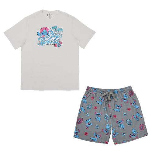 Disney Stitch Stay Weird Men's 2-Pack Pajama Set