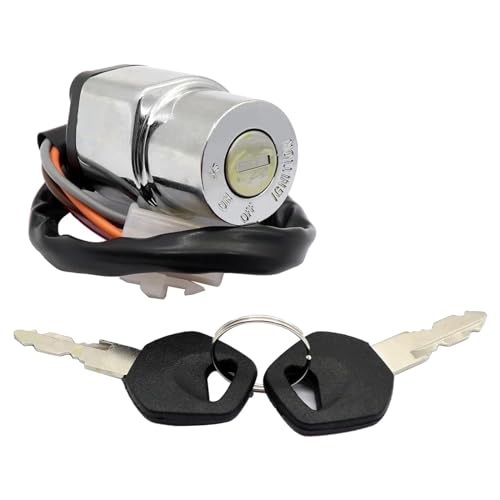 Image of SecosAutoparts Ignition Key Switch Lock Set Fit for Suzuki LS650 Boulevard S40 1986-2017 Fit for Suzuki VS1400 Boulevard S83 1987-2009 Fit for Suzuki VS750 VS600 VS800 Boulevard S50 1985-2005