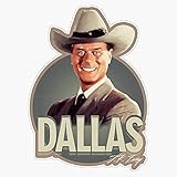 BZ Trading Dallas-J.R.Ewing Vinyl Decal Wall Laptop Bumper Sticker 5in,RDB-USA-STICKERS-1495