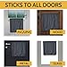 Nevkha Slimline Mail Slot Catcher, Post Letter Box Cage Ideal for UPVC, Glass, Wood and Metal Doors. Wide Dimensions for Letters, Small Packages. No Screws or Tools Required - Black