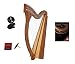 Roosebeck 29-String Minstrel Harp w/Chelby Levers + Play Book + Clip-on Tuner