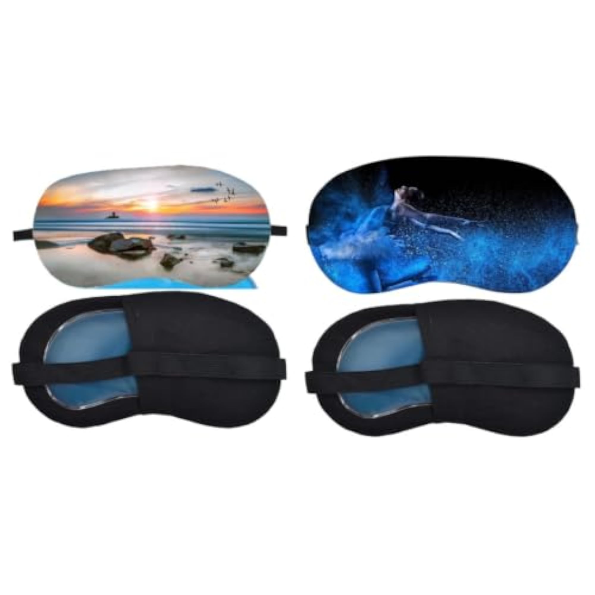 Sunset Beach Sleeping Mask Combo, Comfortable Eye Cover