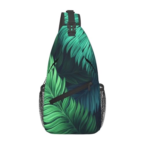 Bolso cruzado para hombre mochila de hombro tropical miniatura 1