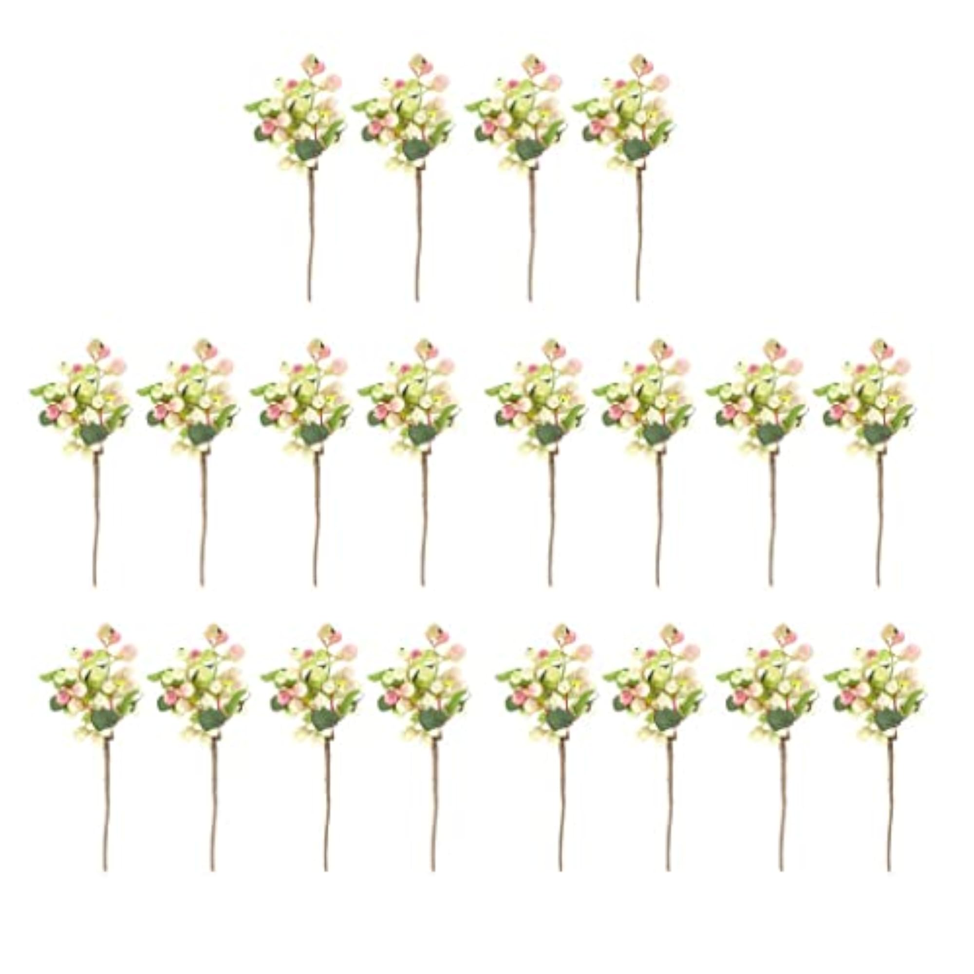 20x Poly Artificial Fake Plant Fruit Berries Branches