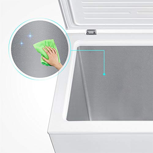 Midea MRC070S0AWW Chest Freezer, 7.0 Cubic Feet, White Mini Fridge