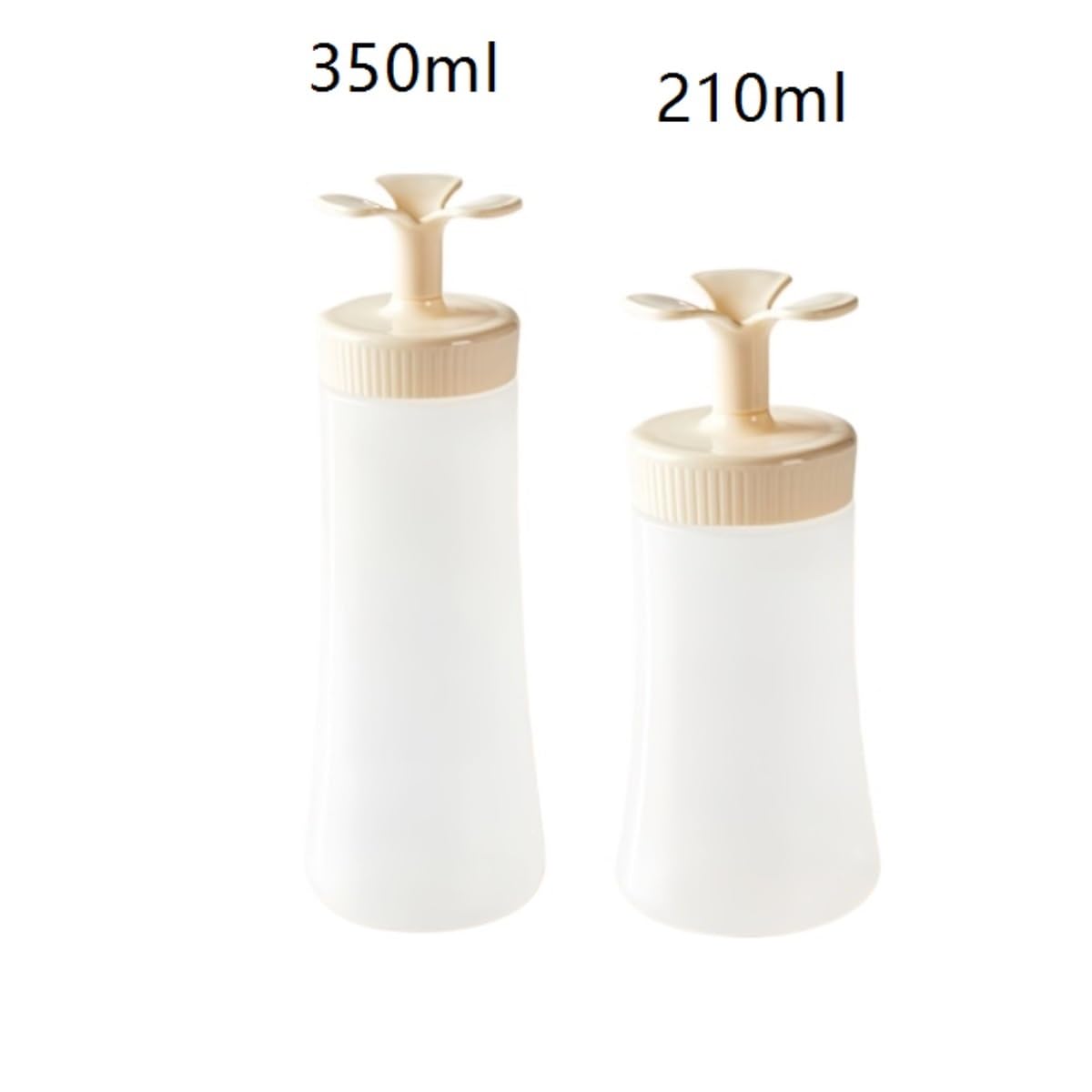 Bouteilles Presser Bouteille À Presser for Assaisonnement De Cuisine Domestique, Réversible for Sauce Salade Tomate, Paquet 5 Vaisselle(210ml)