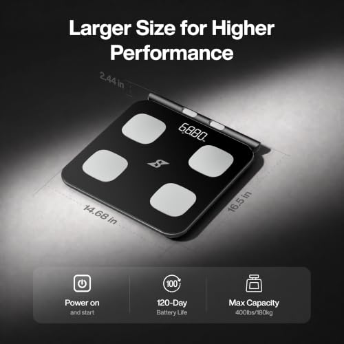 Image of Speediance Smart Scale for Body Weight, 8-Electrode Digital Bathroom Scale for Body Weight, Body Fat, BMI, Muscle Mass, Full Body Composition Analyzer with WiFi, Highly Accurate, 400 lb Capacity