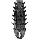 ZeeKoug Schwarz Casual Sports Langstreifen Silikon Endurance Ring AusrüStung ZubehöR, Leichtgewicht, Paar Geschenk