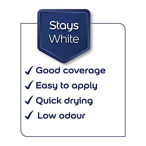 Dulux Silk Emulsion Paint For Walls And Ceilings - Pure Brilliant White 5 Litres