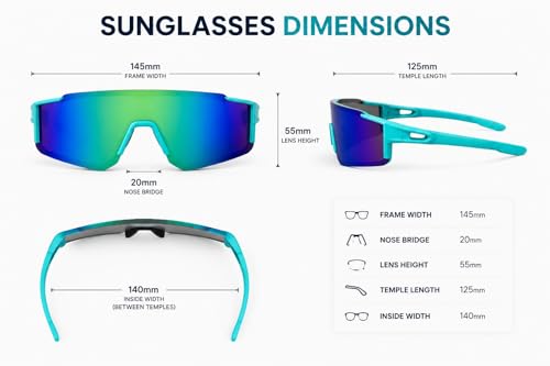 Image of Zynic Men's Stylish Sports Sunglasses For Unisex | UV400 Protection Classic Wrap Around Googles |Sports Shades for Driving,Cyclining Outdoor & Travel | Googles for man's