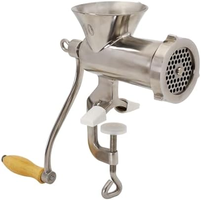 LEM Products #10 Clamp-On Hand Grinder, Stainless Steel Meat Grinder