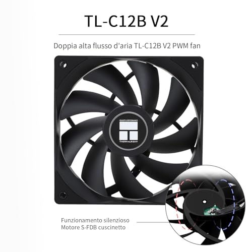 TR Phantom Spirit 120SE - Ventilador para CPU, con 7 tubos de calor, doble ventilador de 120 mm TL-C12B V2 PWM, AGHP 4.0, para AMD AM4 AM5/Intel 1700/1150/1151/1200 - imagen 6