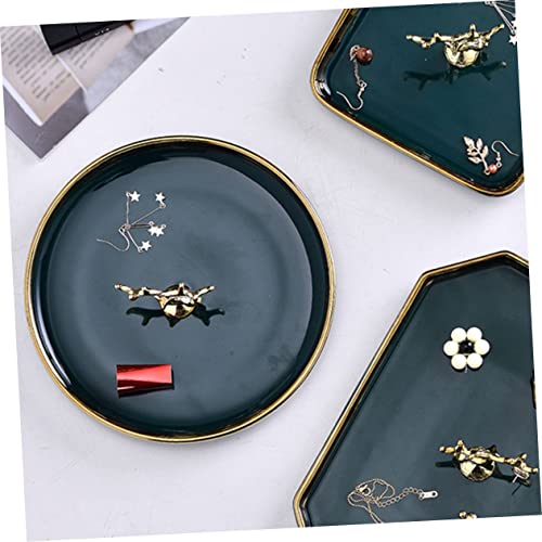 Yardenfun Elk Jewelry Tray Trays For Decor Ring Tray Bracelet Organizer Box Deer Earring Tray Deer Ceramic Ring Dish Jewelry Plate Tray Deer Ceramic Trinket Dish Deer Ceramic Jewelry Dish #TOP6