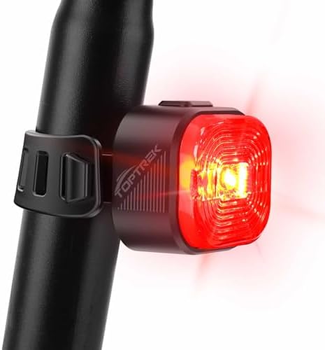 toptrek Fahrrad Rücklicht LED 200m Sichtweite 13h Akkulaufzeit | Rücklicht Fahrrad StVZO zugelassen | USB-C Aufladbar, IPX5 Wasserdicht Fahrradlicht Hinten für Rennrad E-Bike MTB C