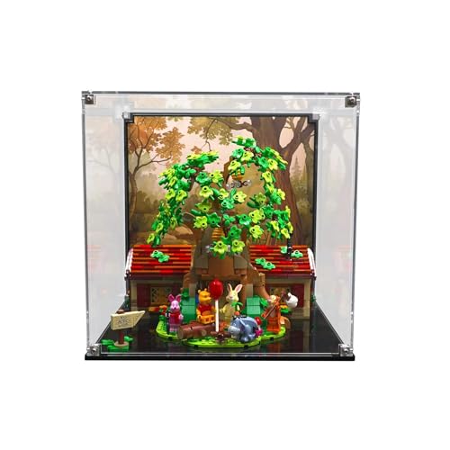 Brickcessories Display Case Compatible with Lego 21326 - Winnie The Pooh Printed Background Art