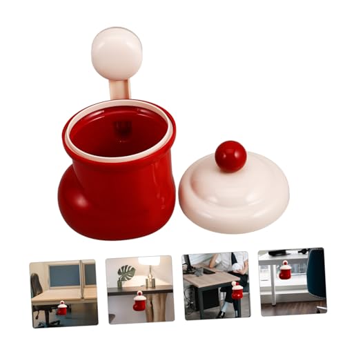 Papelera Mini Botín Santa Claus Rojo Compacta miniatura 7