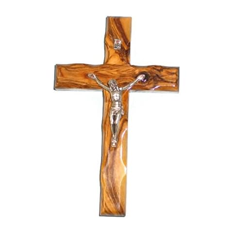 HolyRoses Handcrafted Olive Wood Crucifix Cover