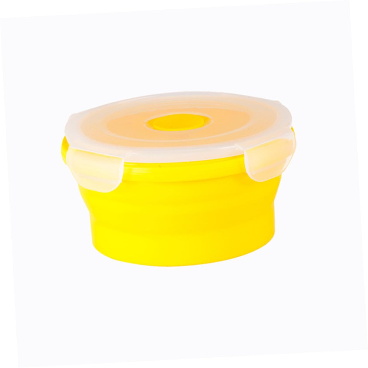 Contenitori in Silicone per Alimenti Rotondi Pieghevoli, 4 Pezzi | Capacità 400ml 600ml 900ml e 1200ml, Adatti a Microonde, per Sandwich e Conservazione Cibo, Uso Famiglia e Studenti
