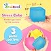 Fidget Toys Stress Cube 3 Pack: High Density Gel Filled Sensory Toys, 2.1