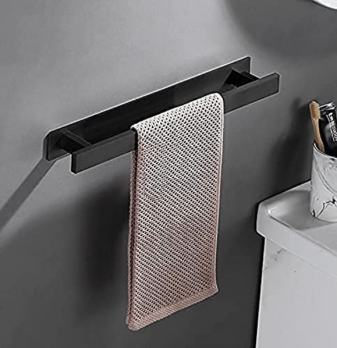 Toallero de baño de acero inoxidable cepillado con estante superior reforzado