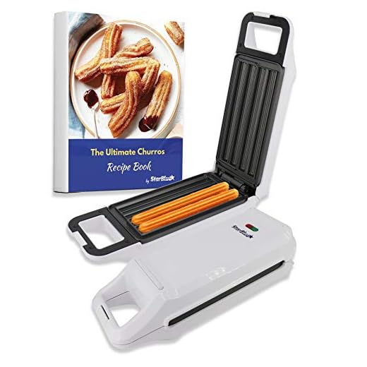 Churro Maker by StarBlue with FREE Recipe e-Book - Cook Healthy and Oil-free Churros in just minutes AC 110-120V 50/60Hz 760W