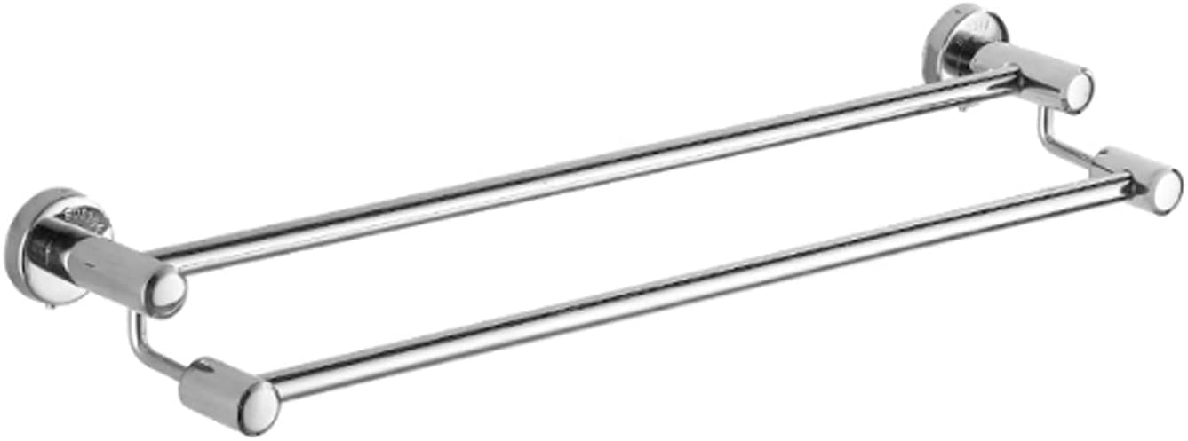 Porte-serviettes de bain double 60 cm mural pour optimiser l'espace de la cuisine