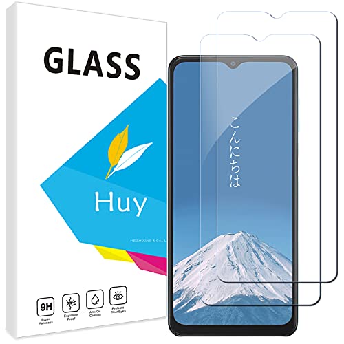 Huy Galaxy A32 5G 用のガラスフイルム Galaxy A32 用の フイルム【2枚セッ】 日本旭硝子製 強化ガラス 液晶 保護フィルム 貼り付け簡単 硬度9H 防指紋 透過率98.5%