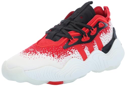 adidas Tênis adulto unissex Trae Young 3, Branco/Preto/Preto, 37 BR