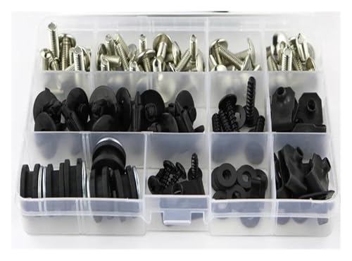 Kit boulons carénage anti-perte vis écrous clips argentés pour Tuono V4 1100
