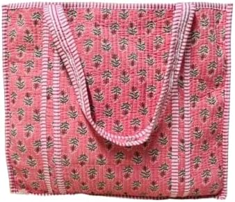 Large Quilted Reusable Grocery Bags Lightweight Durable Shopping Bags Eco friendly Daily Use Sustainable Grocery Bag