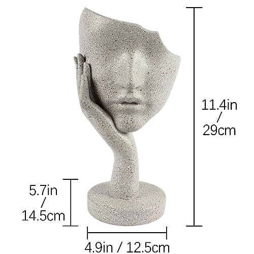 Generic Thinker Statue, Touch The Faceabstract Art Figurine,Modern Home Resin Sculptures Decorative,Modern Decor For Creative Room Home thumb #3