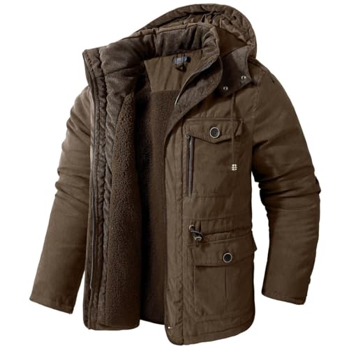 Veste design pour homme marron idéale pour les sorties et balades en extérieur