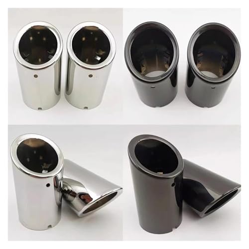 Tuyau d'échappement Audi A4 B8 en acier inoxydable de haute qualité de 89mm de finition chrome