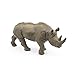 Papo Black Rhinoceros Toy Figure, Gray