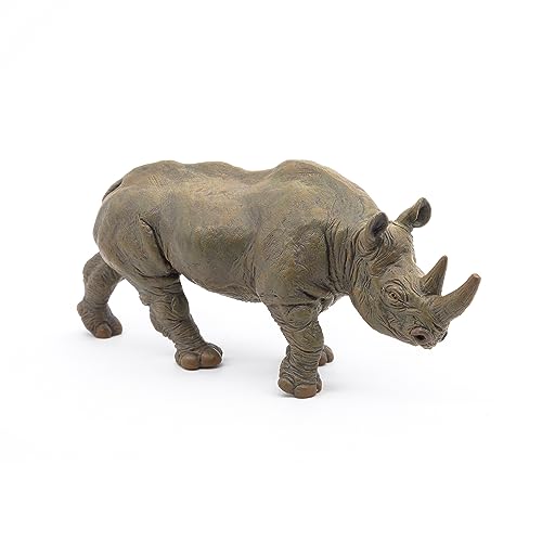 Papo Black Rhinoceros Toy Figure, Gray by Papo - Image 4