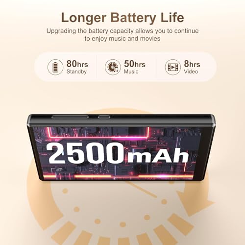 Image of SWOFY 96GB MP3 Player with Bluetooth and WiFi- D26 5 inch HD Full Touch Screen MP3 Player with Spotify, Amazon Music,YouTube,Pandora,Libby,Android MP4 Music Player for Kids